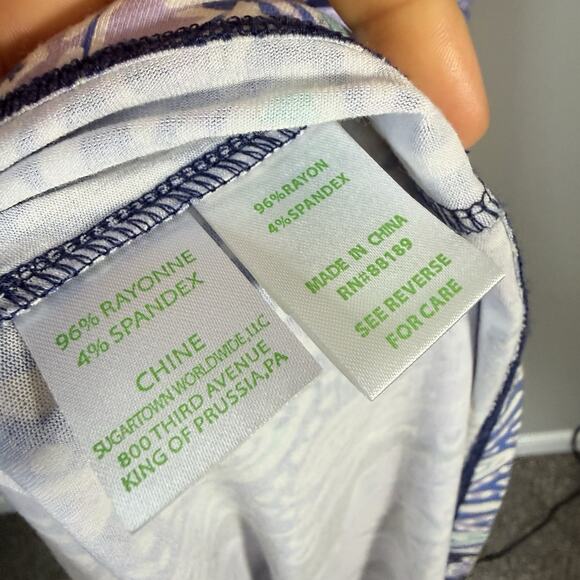 Lilly Pulitzer Women Parigi Maxi Dress Lilac Verbena Kimono Sleeve Tropical Sz S - Picture 8 of 8